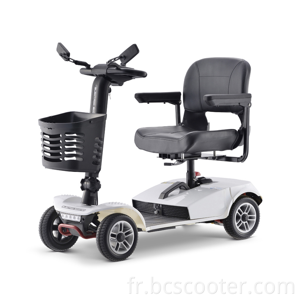 Vente chaude 4 roues pliables handicapées de mobilité électrique Scooter pour handicapés